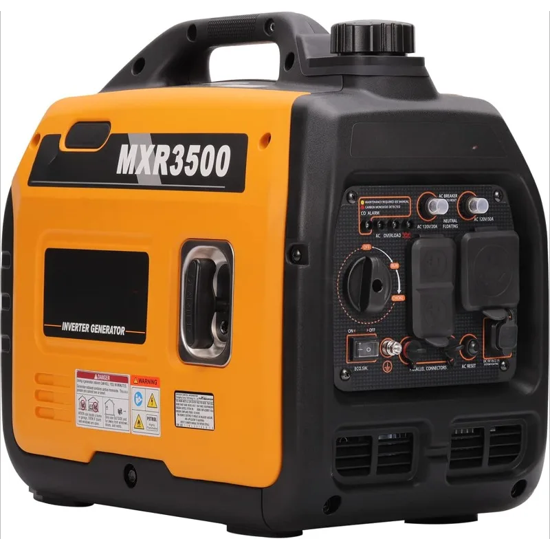 home.3500 Watt Portable Inverter Generator Gas Powered, for Home Backup Power, Outdoor Camping, RV and Trailer