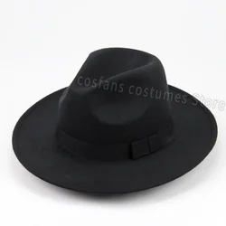 Fedora Hat Women Winter Hats for Women Ribbon Band Men's Hat Wide Brim Classic Beige Wedding Church Bowler New Cap chapeau femme