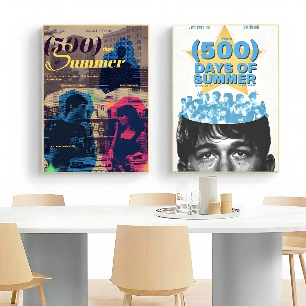 romantic movie 5-500 Days of Summer Poster Wall Art Print Decorative Mural Home Decor Gift Unframed