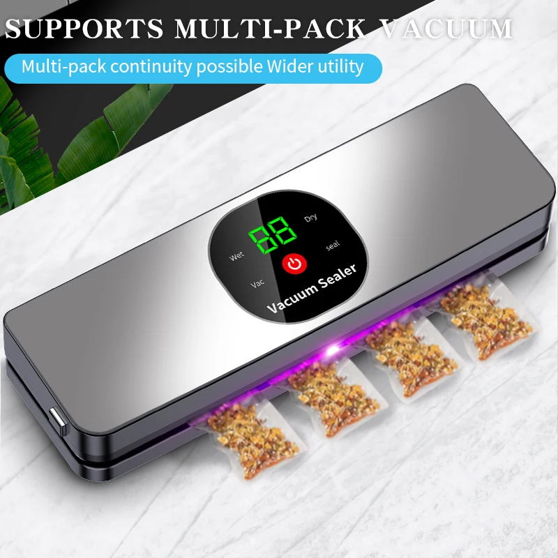 Rechargeable Wireless Portability Vacuum Sealer With Sealing Countdown Display Multi-Pack Vacuum Touch Waterproof Buttons C718