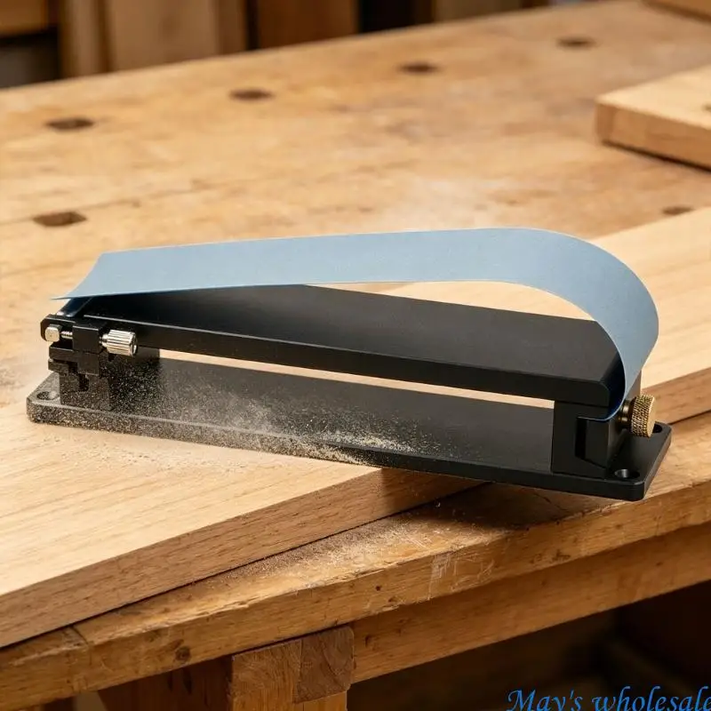 Aluminum Sander Holder, Beveled Sanding Clamp Sandpaper Clamp 448A