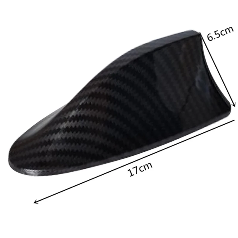 Neue Universal Carbon Look Auto Dach Top Mount Shark Fin Antenne Antenne Topper Auto Radio AM FM Antenne Signal Verstärker