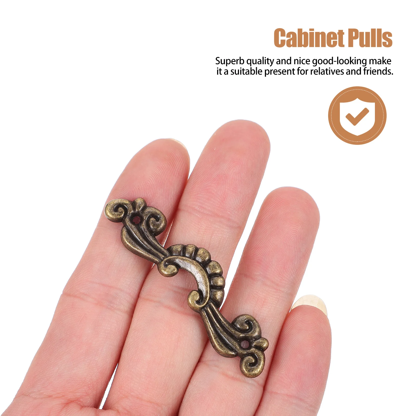 1 مجموعة سبائك الزنك خزانة تسحب مقابض الأدراج خمر سطح أملس سهلة التركيب أجهزة ديكور المنزل صندوق خشبي لوازم #3