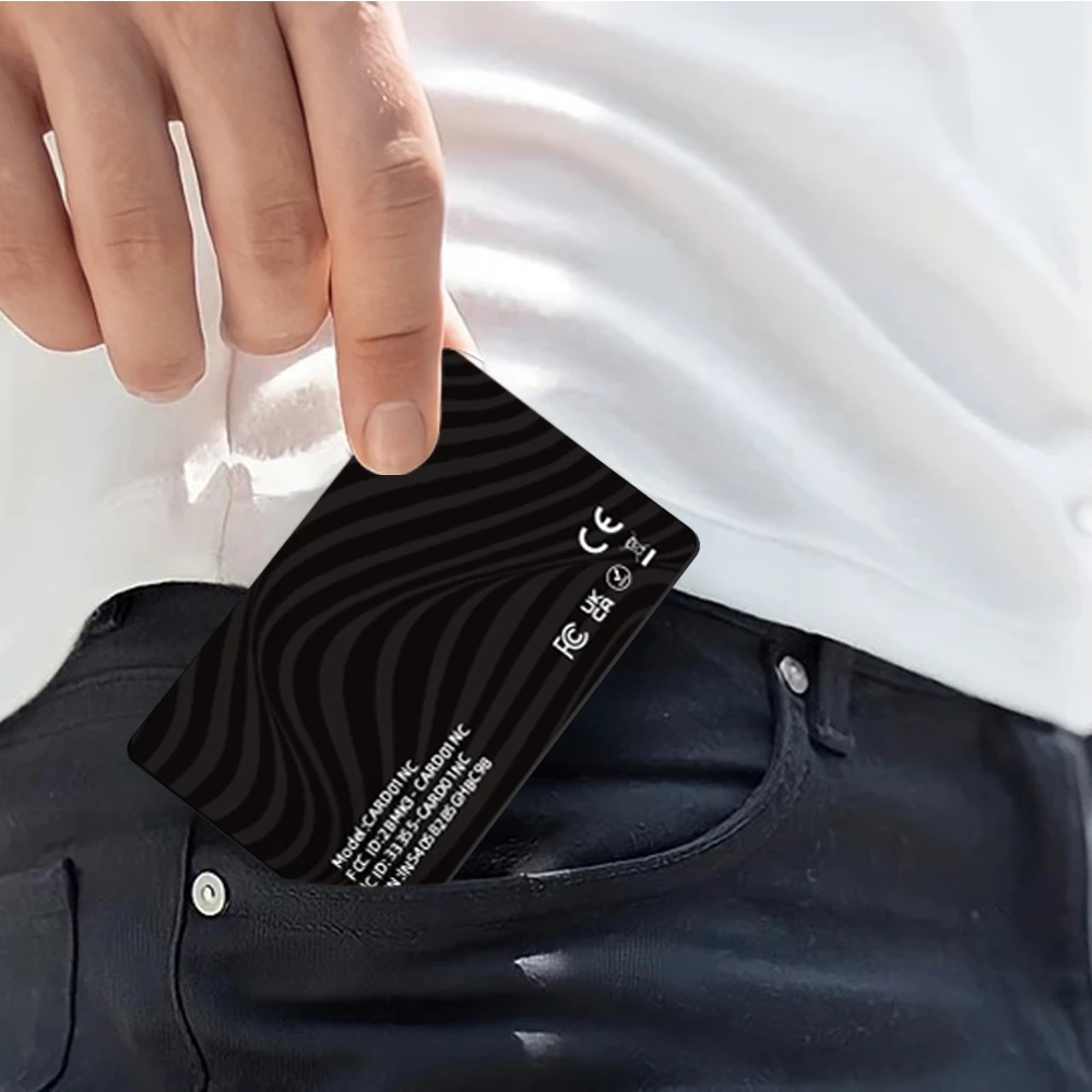 Ultra-Thin  MFi Findmy and google Find My Anti-Loss Wallet Card Low Energy  Location Tracking Card