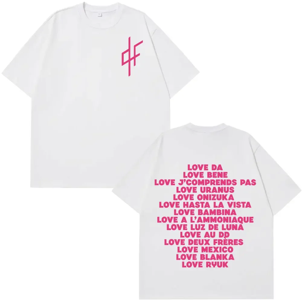 I Love PNL 패션 그래픽 프린트 하라주쿠 티셔츠 남녀 힙합 반팔 루즈 캐주얼 코튼 티셔츠