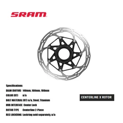 SRAM CENTERLINE X ROTOR CENTRE CenterLine X rotors CENTER LOCK MTB & Road bicycle acesssories cycling