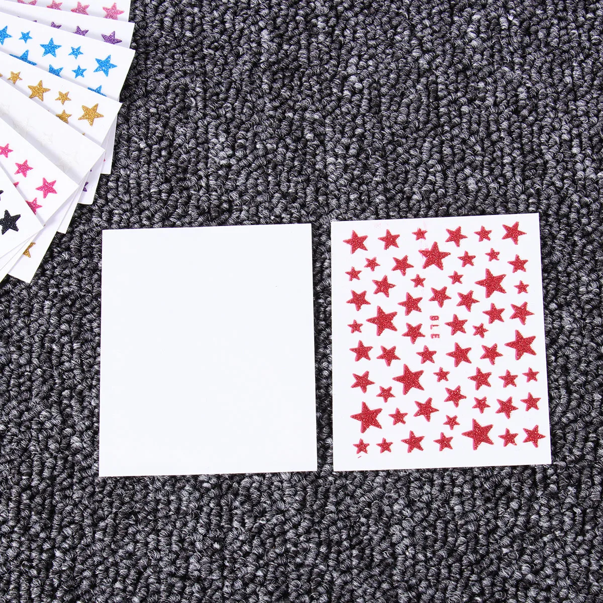 

10 Sheet 3D Nail Stickers Glitter Star Nail Art Decals Self Adhesive Durable for Women Holiday Party Birthday Nails