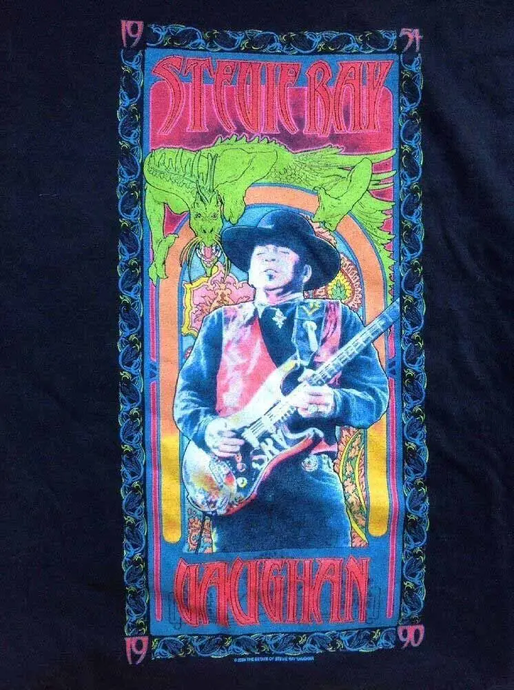 STEVIE RAY VAUGHAN Thank You Short Sleeve Shirt Black Unisex S-5XL CC4703