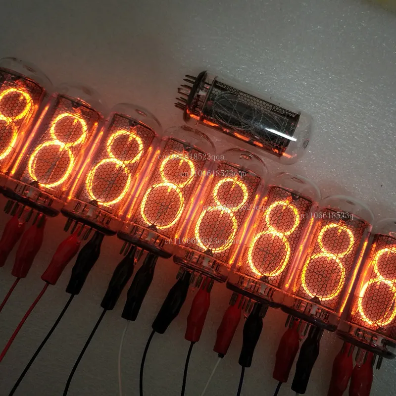 Imported IN-18 glow digital tube electronic clock front DIY retro creative clock in-14