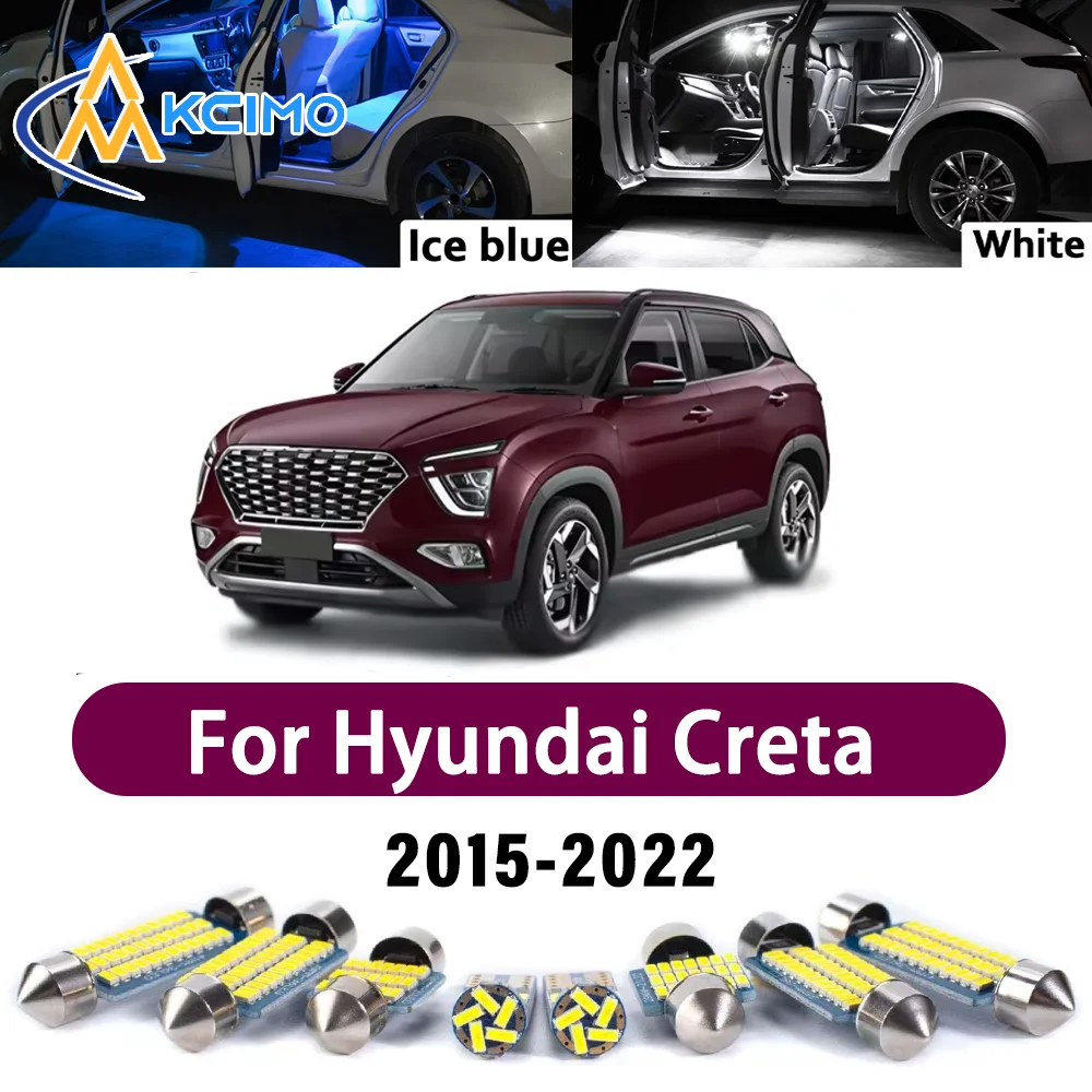 New Canbus Number Plate Bulb For Hyundai Creta 2015-2022 Interior Reading Bright Premium Error-Free Safer Easy Install Lights