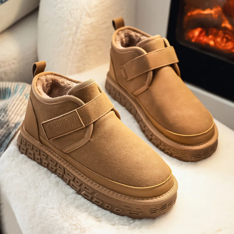 

Men's Low Cut Snow Boots Are Fashionable and Versatile with Plush Insulation Soft and Comfortable Men's Cotton Shoes