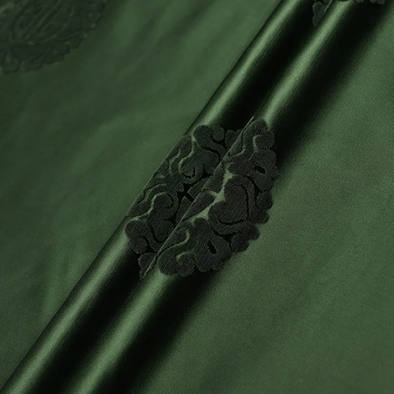 Handmade Zhangzhou satin jacquard fabric polyester fiber traditional pattern Chinese clothing and cheongsam