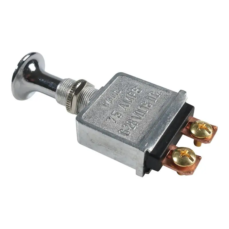 Heavy Duty Push Switchs Push Pull Switchs para Caminhões Barco Carro de Corrida 75 Amp 12 Volt 628v dc Novidade