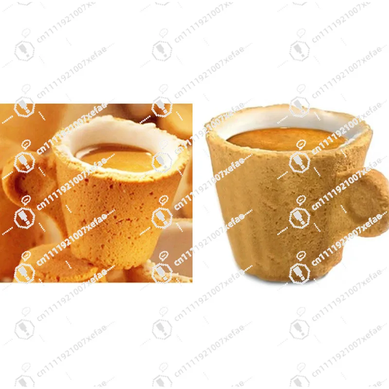 Industrial Electric Biscuits Tea Cup Bread Machine Edible Coffee Cup Machine Production of Waffle Cups Made in China