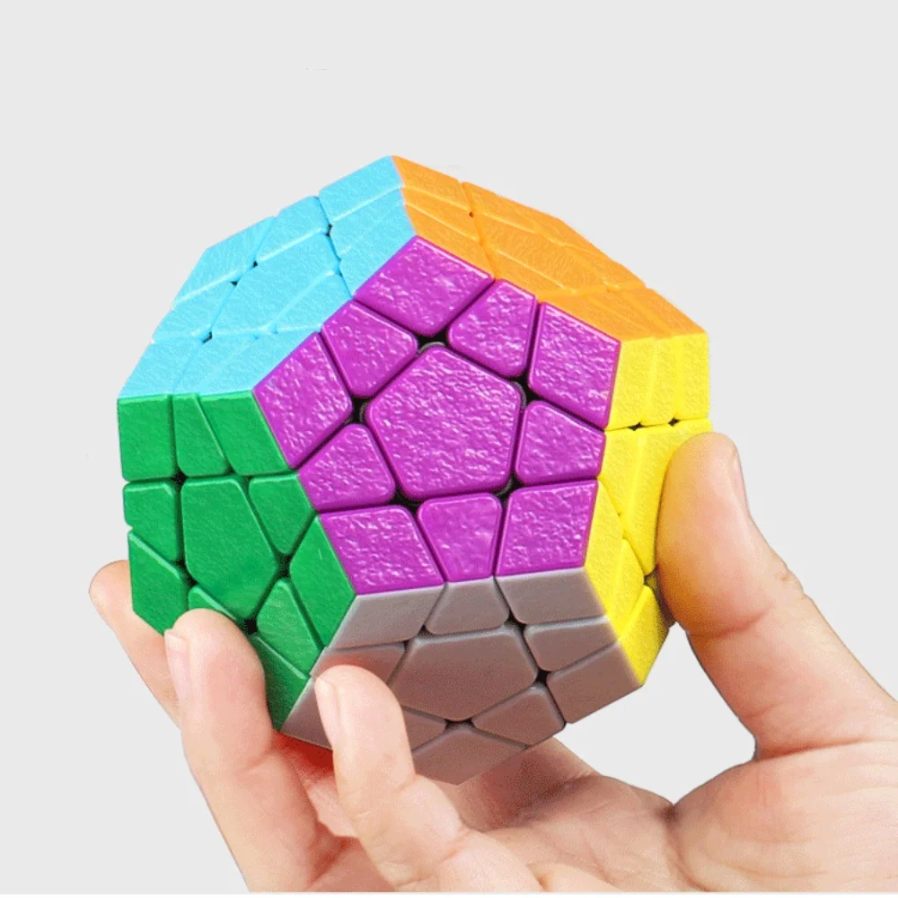 Shengshou-Megaminxeds Cubo Mágico para Crianças, Velocidade Cubos Puzzle, Etiqueta menos Brinquedos Anti Stress, Profissional 12 Lados, Presente