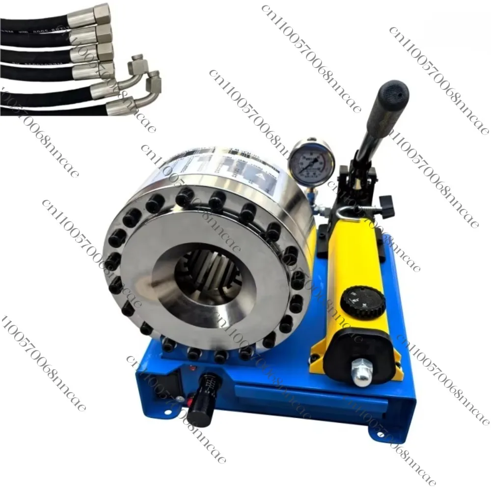 35Mpa 50mm Manual Hydraulic Hose Crimper Machine High Pressure Oil Pipe Crimping Tool Hydraulic Pipe Shrinking Machine Restauran