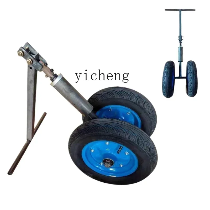 

electric trolley two-wheel front steering assembly flatbed car front direction wheel upside down donkey accessories