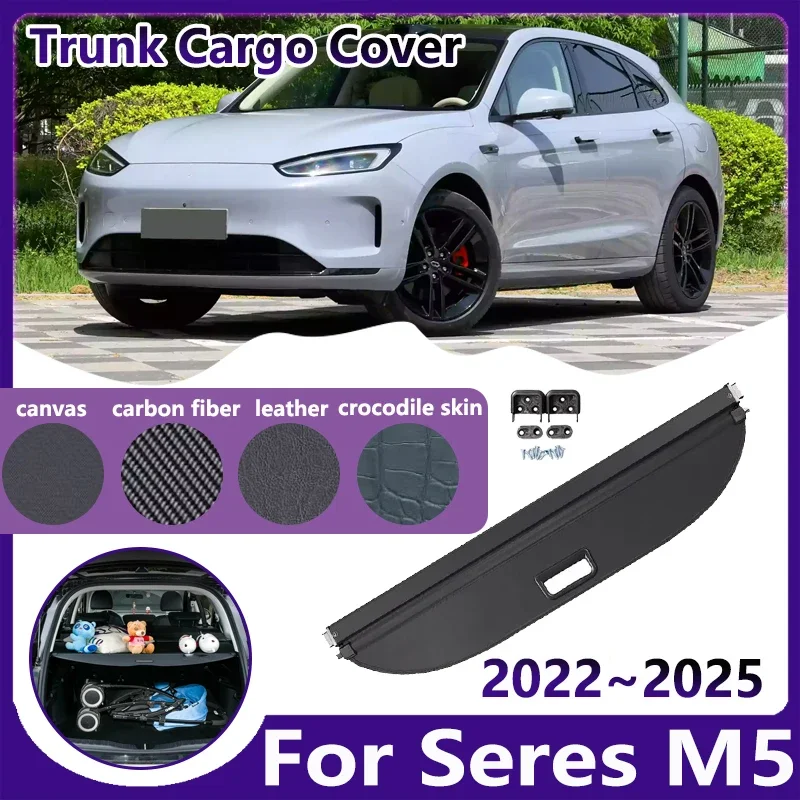 

Car Trunk Curtain for Seres AITO M5 2022 2023 2024 2025 Dedicated Cargo Covers Security Luggage Boot Tray Mats Auto Accessories