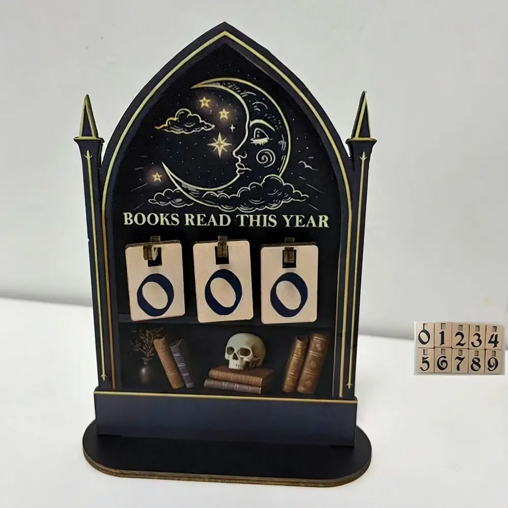 2D Books Read Tracker Books Read This Year Wooden Reading Tracker Signage Handmade Reading Challenge Tracker Home Library Decor