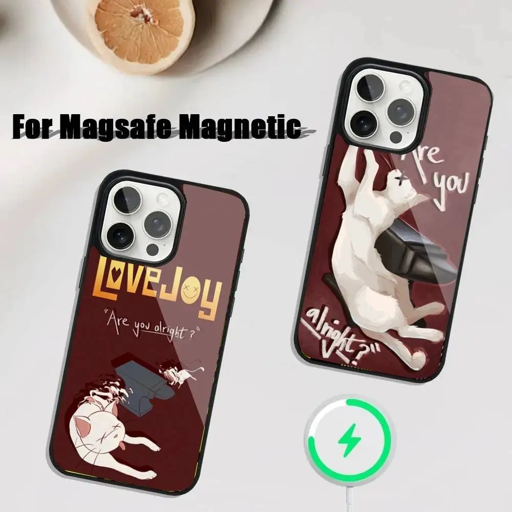 

Cartoon Lovejoy Band Phone Case For iPhone 16,15,14,13,12,11,Plus,Pro,Max Mini Magsafe Magnetic Wireless Charging