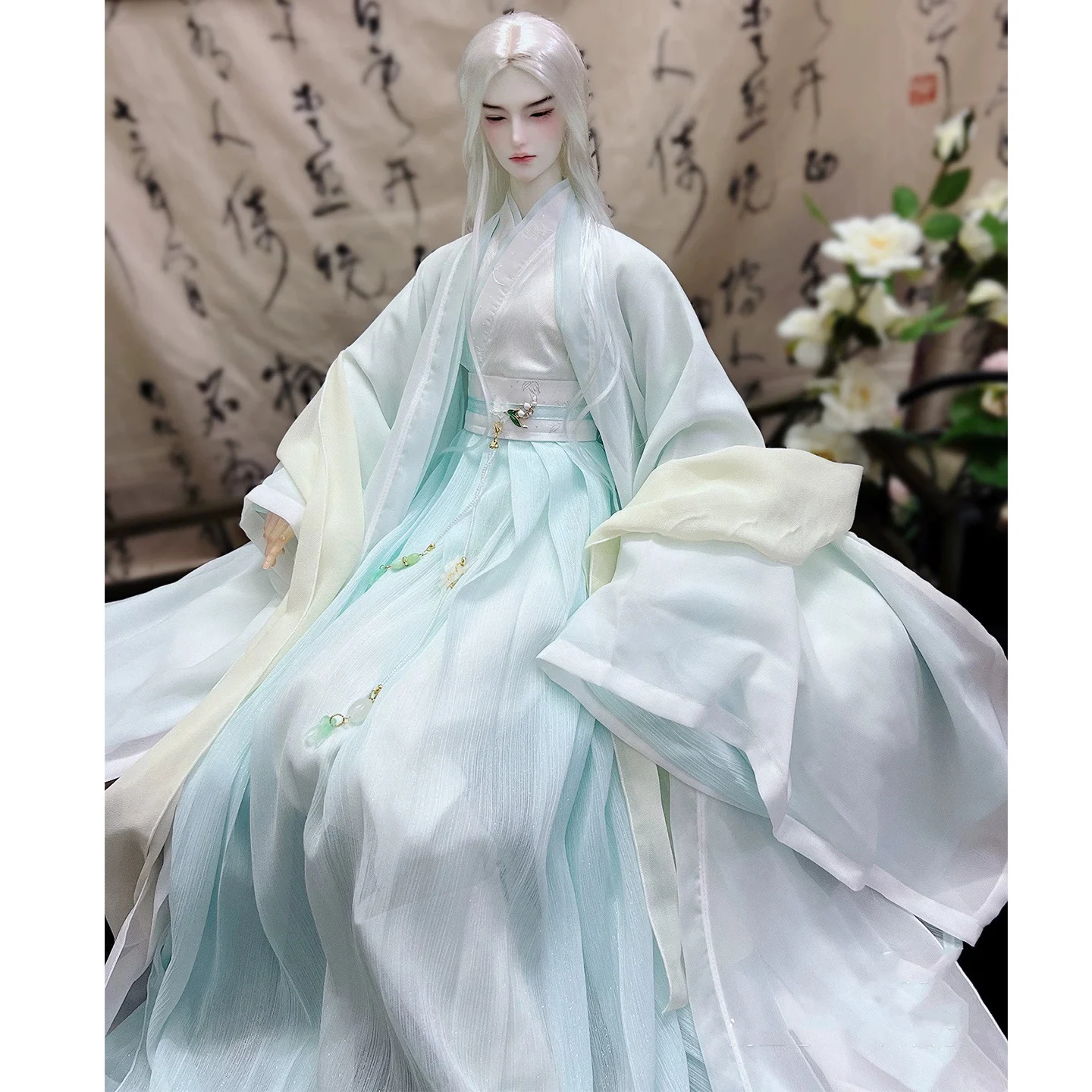 1/4 1/3 Scale BJD Clothes Ancient Costume Dress Hanfu Robe Samurai Outfit For BJD/SD MSD SD13 ID72 Uncle Doll Accessories A2114