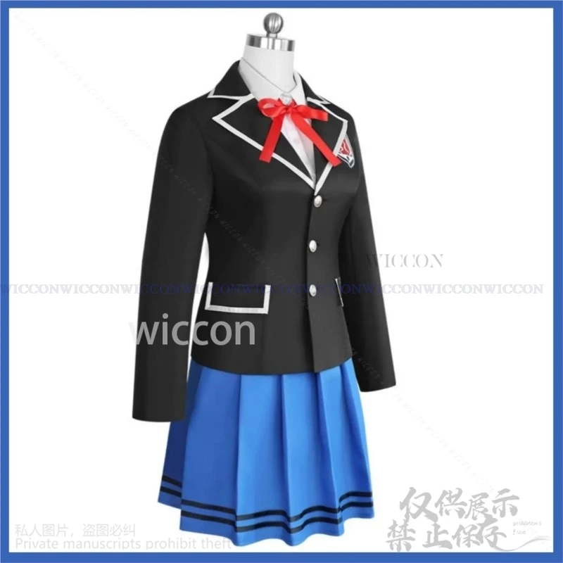 Anime Date A Live Cosplay Tobiichi Origami Costume Wig Japan Korea JK School Uniform Skirt Woman Sexy Lovely Suit Customized Cos