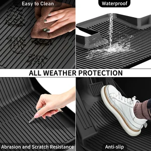 テスラのフロアマット新しいモデルyジュニパー発射モデル3ハイランドトランクマットカーペットプロテクター非滑りフローマットカーアクセサリー 12ベストセールスカーラグ-9