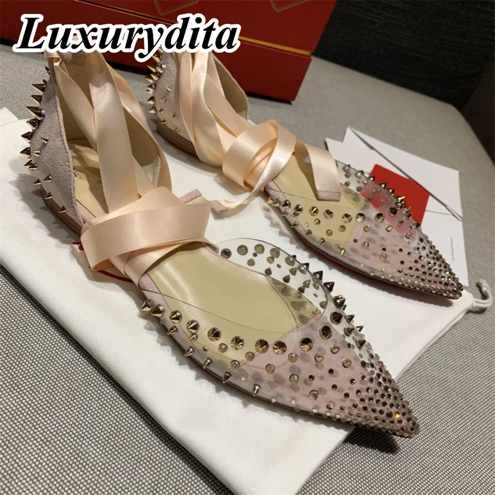 

Top Quality Womens High Heels 0-12cm Luxury Fashion Ladies Sandals Designer Classic Red Heel Real Leather soled Mules Shoes 1554