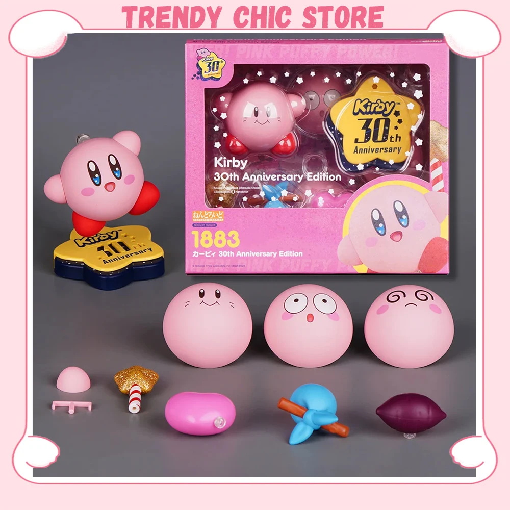 New Good Smile Kirby 1883 Anime Figure 30th Anniversary Edition Action Figure GSC Clayman Model Desk Ornament Toy for Kid Gift