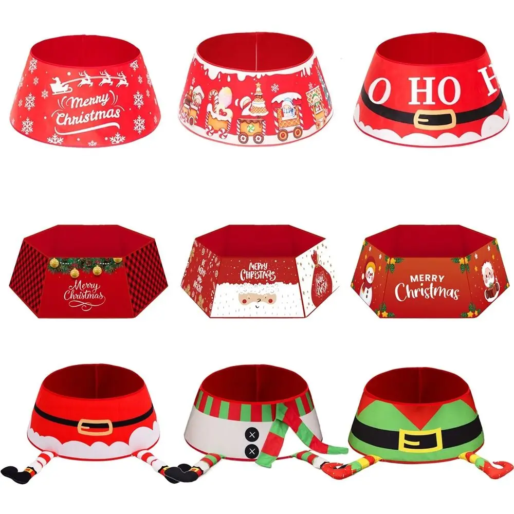 Party Decor Christmas Tree Skirt Happy New Year Snowman Santa Elk Outdoor Blanket Tree Accessories Merry Christmas