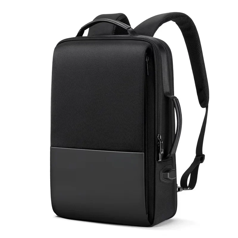 Business Simple Laptop Backpack 17 Inch Computer Bag USB School Charging Waterproof Travel Backpack Male
