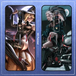 For ZTE Nubia Red Magic 7 Case Support Custom Silicone Soft Back Cover RedMagic 7 NX679J Gaming Case For Red Magic 7S 8 8S 9 Pro