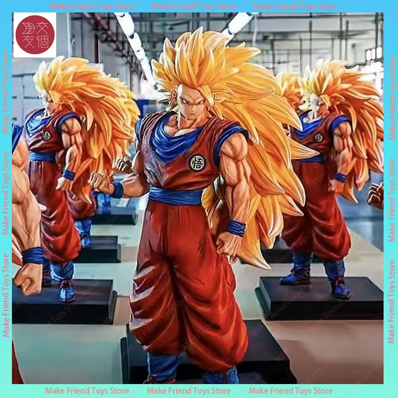 1/4 مقياس 56 سنتيمتر Jt ستوديو الشكل سوبر سايان 3 غوكو تمثال لعبة دراغون بول Z كبيرة الحجم الراتنج أنيمي نموذج جامع هدية Ssj3 تمثال