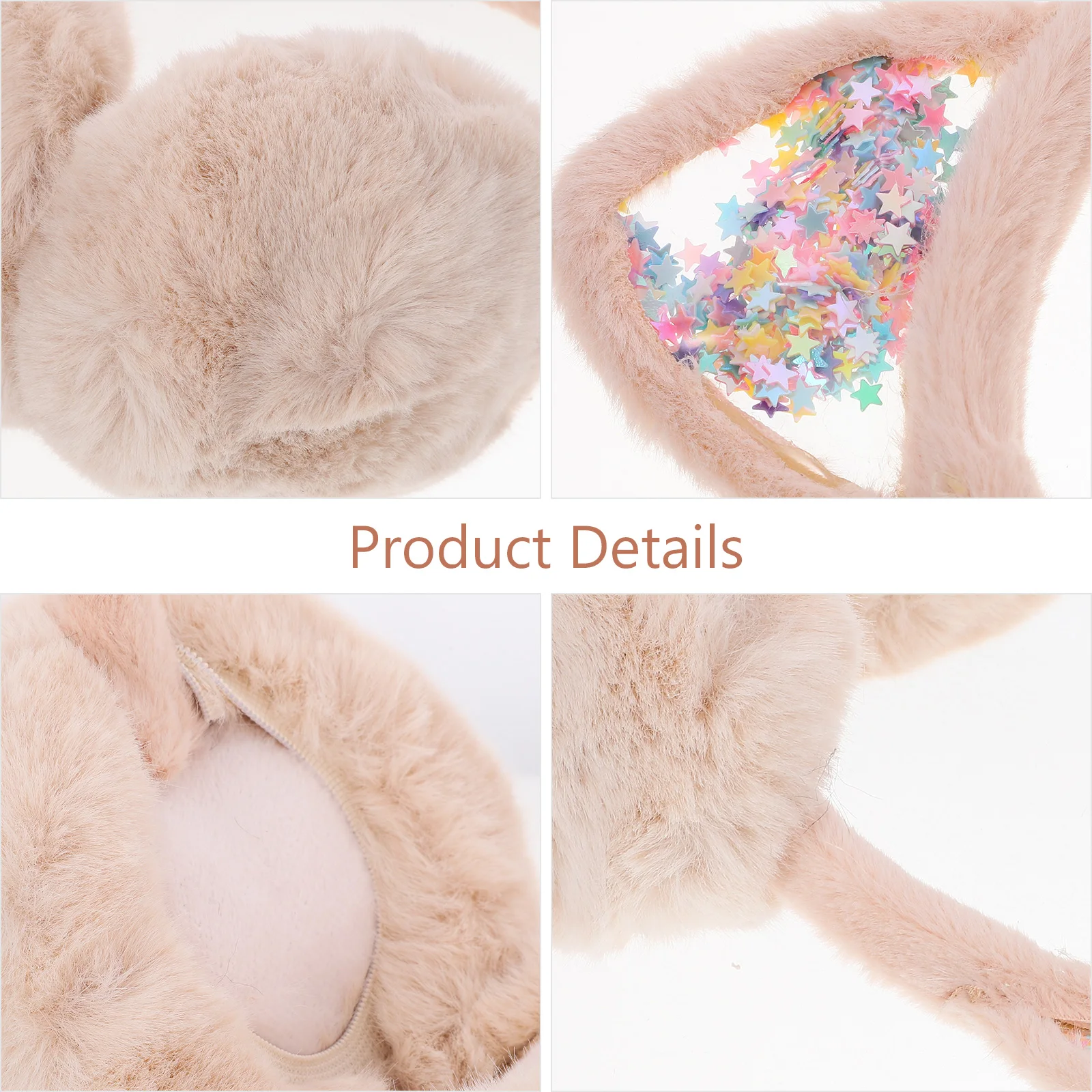 

Children Kitten Earmuffs Winter Warm Foldable Kids Ear Warmer Durable Outdoor Travel Accessories Cat Style
