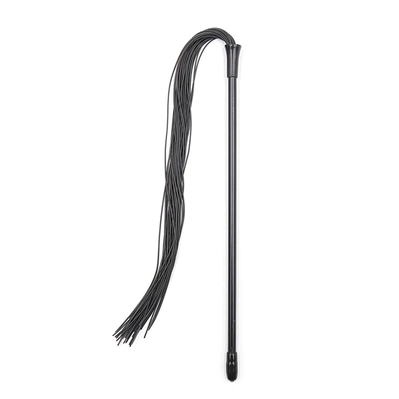 Hot Sale High Quality Silicone Whip Racing Riding Crop Party Flogger Hand Cuffs Queen Black Horse Riding Whip