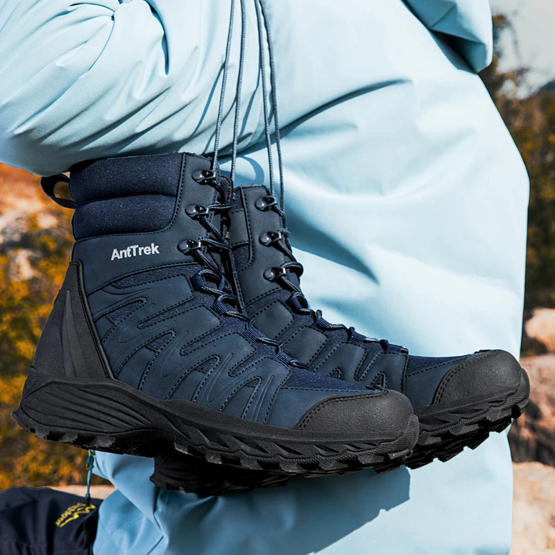 Men Army Boots Waterproof Training Safety Ankle Male Lace Up High QualityTactical Boots Anti-Slip Work Climbing Hiking Shoes image 2