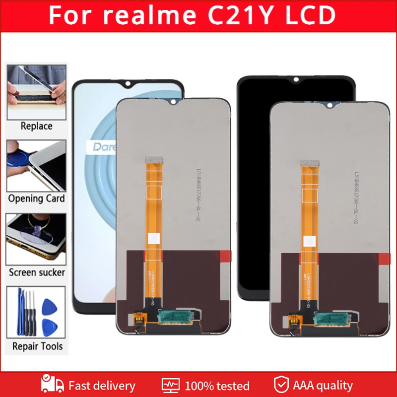 

6.5' IPS For Realme C21Y RMX3261 LCD Display Touch Screen Digitizer Assembly