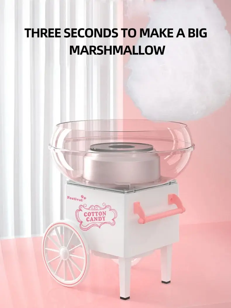 New Fully automatic mini DIY small cotton candy machine portable cotton sugar floss machine