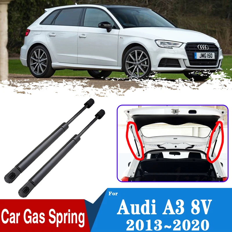 

For Audi A3 Sportback 2013~2020 2015 Car Rear Trunk Hydraulic Rod Tailgate Boot Gas Shocks Strut Damper Lift Support Accessories