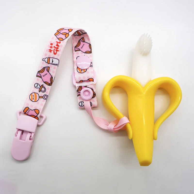 ที่ยึดจุกนมหลอกแบบปรับได้สำหรับทารก – สายคล้องป้องกันการสูญหายแบบทนการกัดพร้อมยางกัดซิลิโคน, คลิปเชือกนุ่มสำหรับจุกนมเด็ก