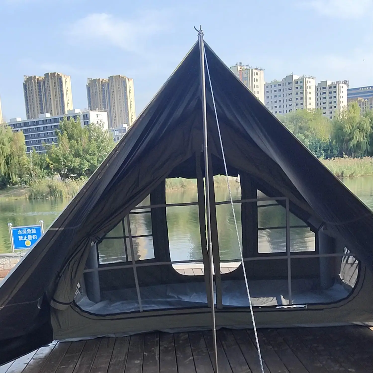 4-6 People Inflatable Tent Starting at 6+6 for Travel Expansion Outdoor Rain and Sun protection Camping Inflatable Tent