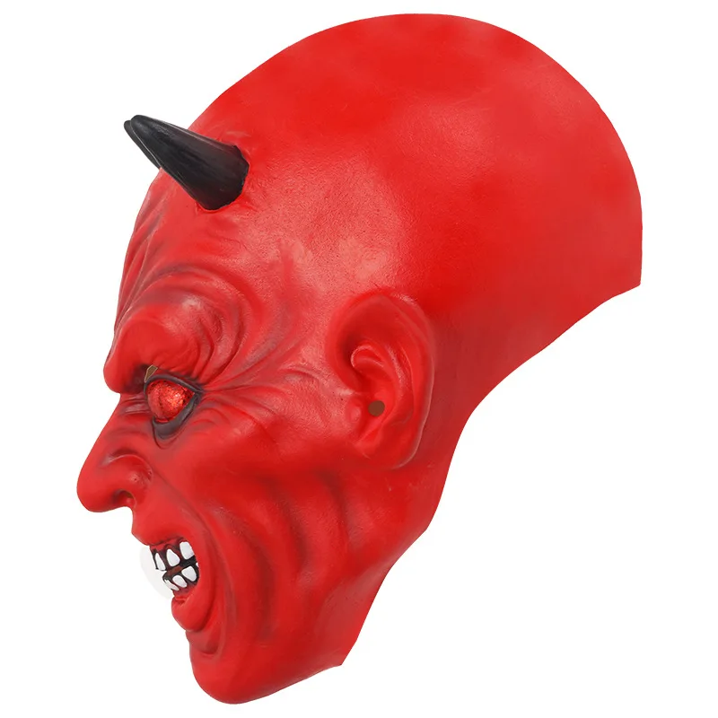 Masque Diable Rouge Effrayant – Masque d'Horreur Adulte – photo 2
