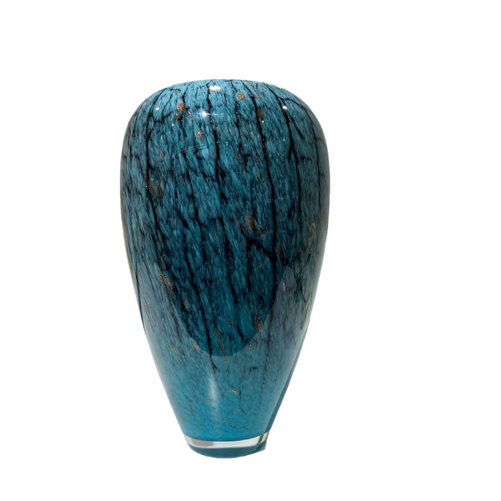 New Chinese handmade glazed retro handmade vase advanced soft flower arrangement ornament
