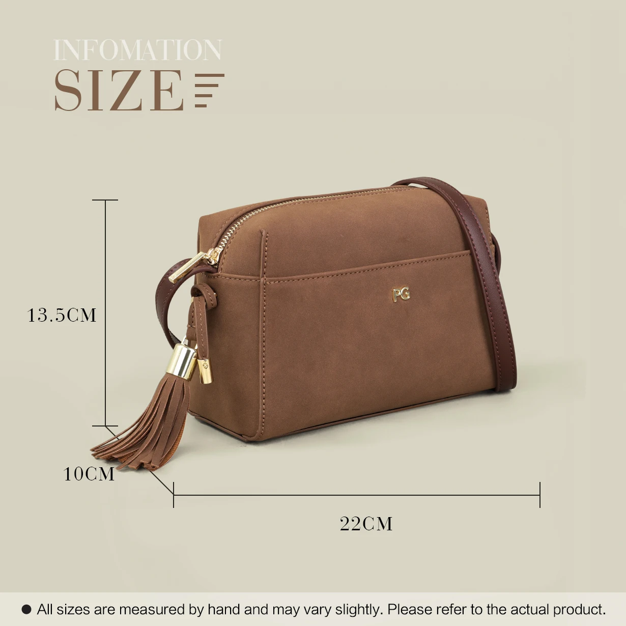 PG Lightweight Fall Classic 2026 Fashion Design Slash Bag High-End Minimalist Elegant Women's Classic Design Crossbody Bag