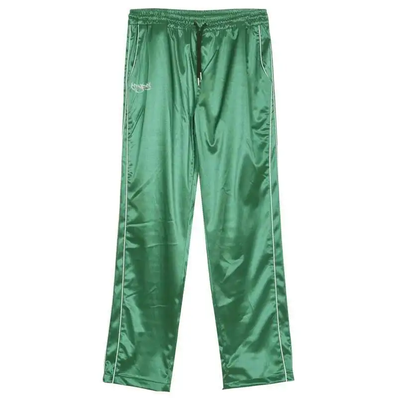 Glossy reflective green sports suit women men two-piece set Shiny plus size dance stage long sleeve outfits pants