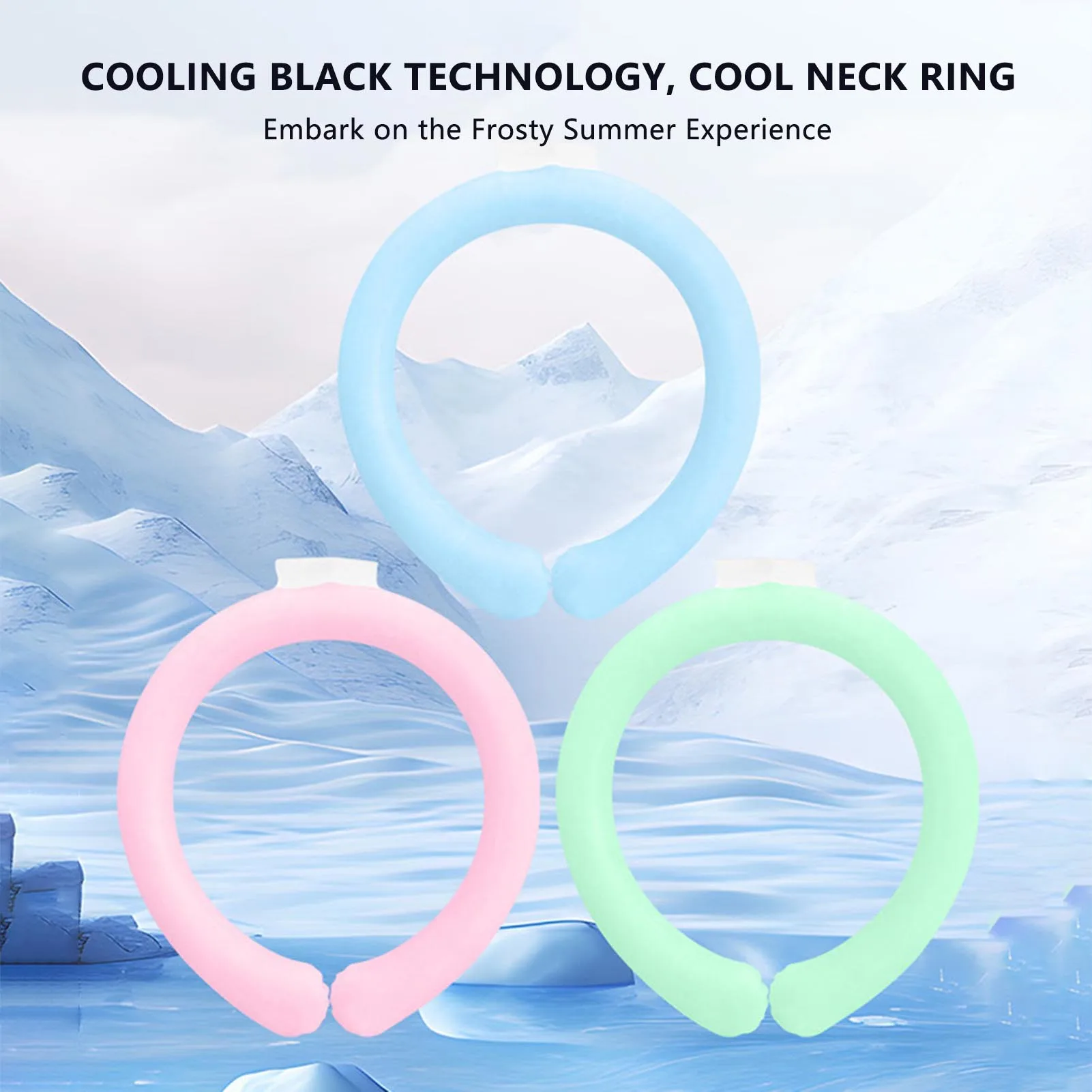 Cold Ice Neck  Wearable Reusable Ice Neck Cooler Relief for Hot Flashes and Summer