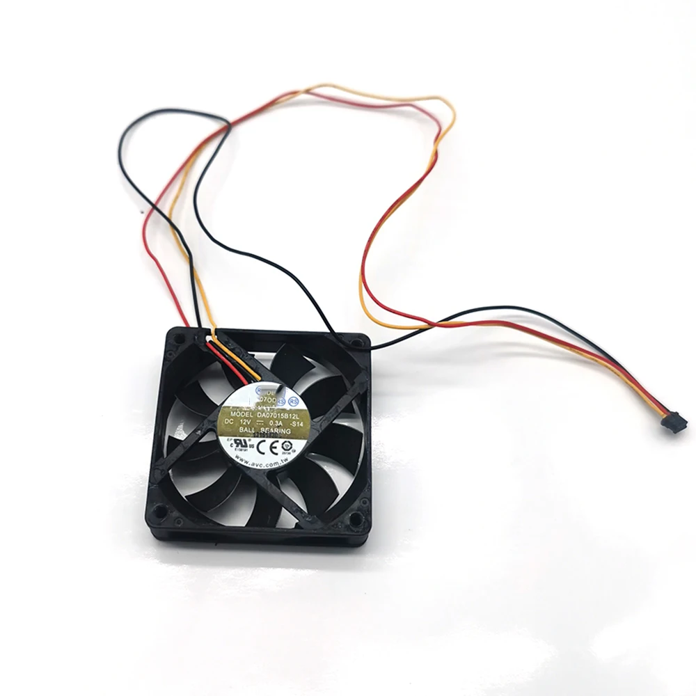 

Cooling Fan DA07015B12L Fits For HP T2500 3 WIRE T 2500 70*70*15MM 0.3A 12V