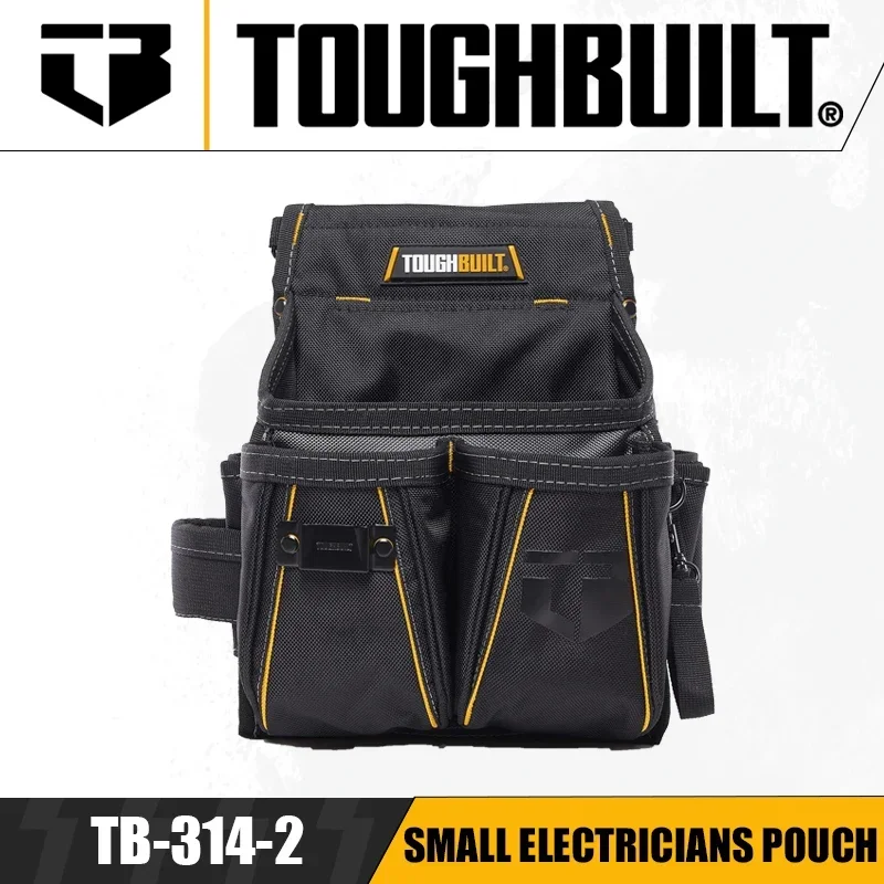 TOUGHBUILT TB-314-2 Small Electricians Pouch Portable Multifunctional Toolkit Electrician Maintenance Waterproof Bag