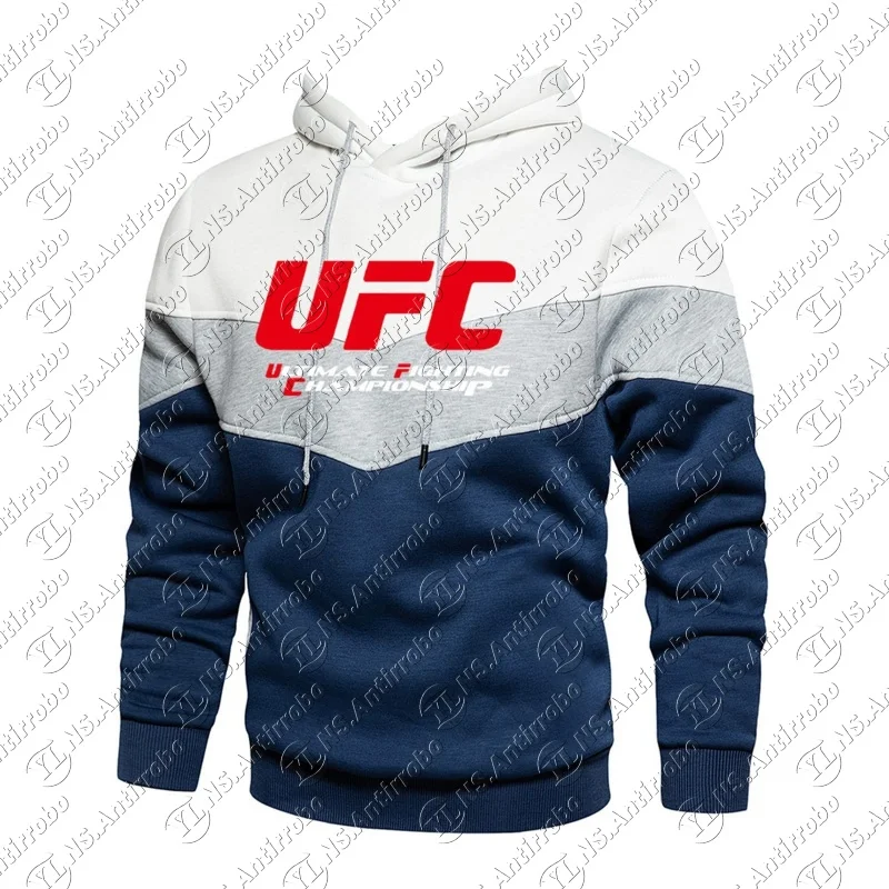 

25-26 UFC Men's Hooded Sweatshirt Hoodies Clothing Casual Loose Streetwear Male Fashion Autumn Winter Sports Outwear