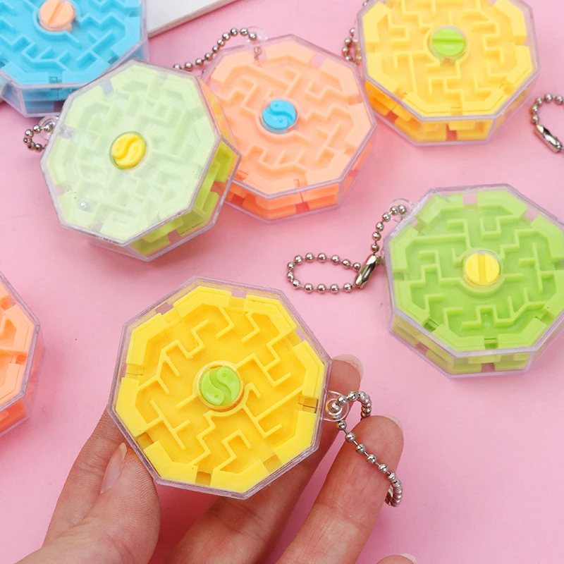 

10-sided Maze Toys Children's Prizes Intellectual Games Small Pendant Kindergarten Primary School Students Education Small Gifts